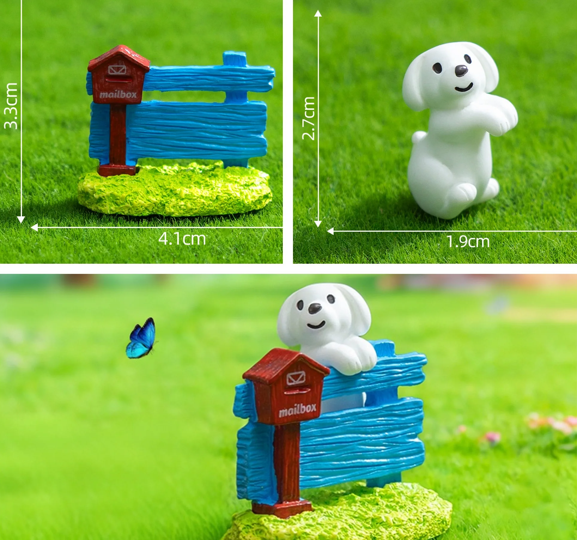 DIY Fairy Garden Miniature Ornament Set for Home and Garden Decor