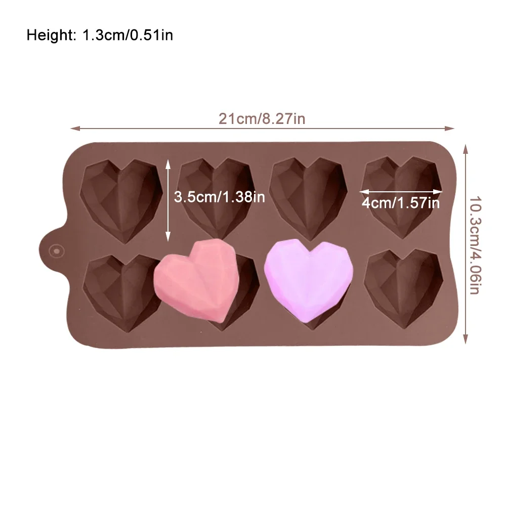 8/15 Hole Cake Pop Silicone Mold Heart Chocolate Cake Tray