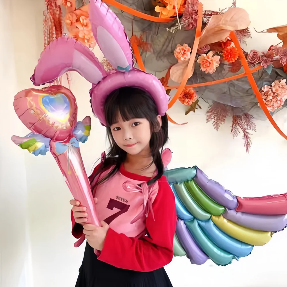 Inflatable Toys Butterfly Wing Armor Set For Boy Girl Kid Children Party Cartoon Creative Balloon Children's Holiday Toy Gift