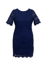 Plus Size Elegant Party Dresses White Woman Summer Embroidery Floral Wedding Guest Slim Pencil Midi Dress Vestidos - Image 5