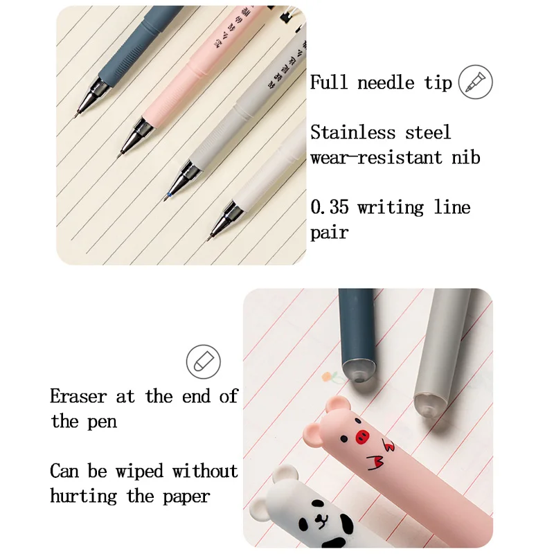 30 Pcs/set 0.35mm Erasable Pens for Writing Notebooks Gel Pens Office Accessories School Supplies Stationery gel pens erasable neutral pens erasable gel pens erasable pens