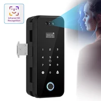 3D Face Recognition Smart Lock Infrared Sensor Tuya APP WIFI Biometric Electronic Fingerprint Unlock Glass Door Lock Office Door - Image 5
