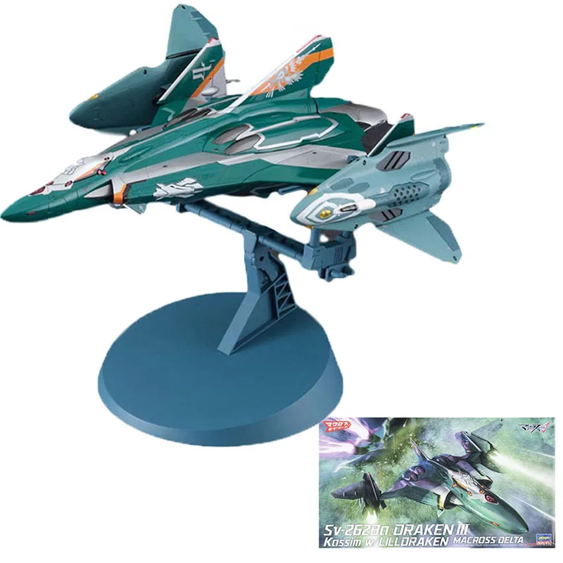 

Hasegawa Macross Sv-262Ba DrakkenIII Kassim Machine Anime Figure Model Collecile Action Toys Gifts