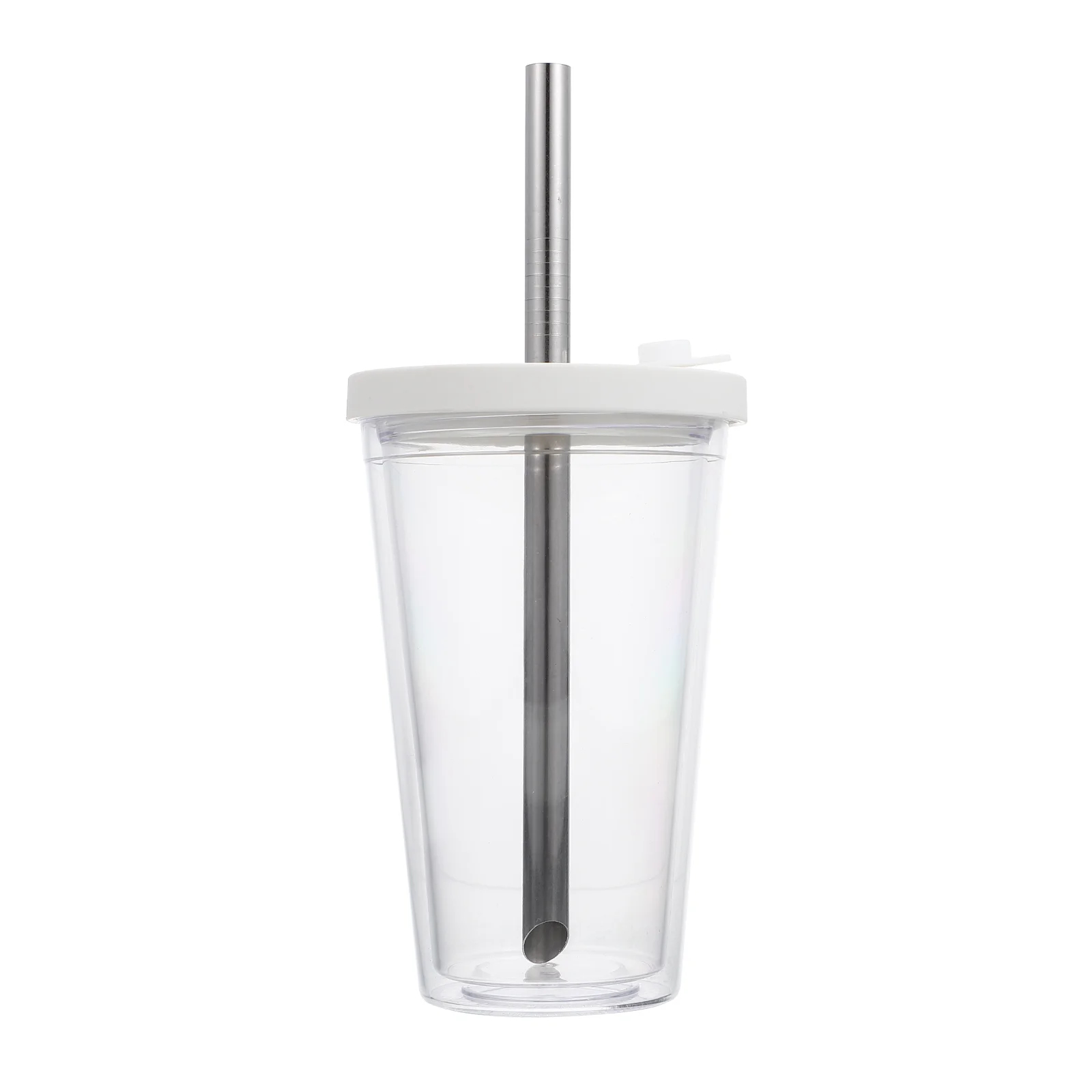 

Double Layered Cup Thickened Cold Drink Cup Boba Tea Cup With Straw Cold Drink Cup Reusable Pearl Milk Tea Cup Water Cup