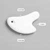 White Ceramic Scraping Board Facial Guasha Handheld Full Body Universal Type Acupoint Massager Lymphatic Drainage Massager 3