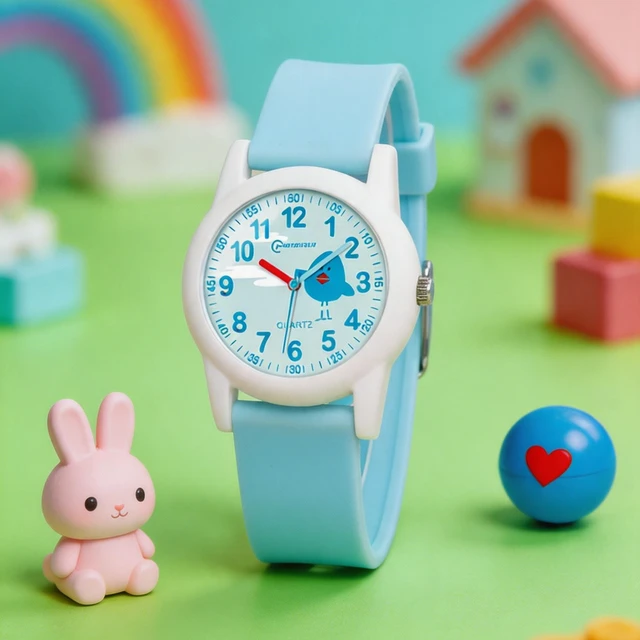 Nouveaux garçons filles montre 30M étanche Quartz enfants montre bleu rose numérique enfants Sport montres réveils cadeaux 1
