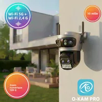 Caméra de sécurité WiFi 20MP 10K, Zoom numérique extérieur 10X 2.4G/5G, caméra de Surveillance à domicile, détection humaine, Vision nocturne longue portée 1