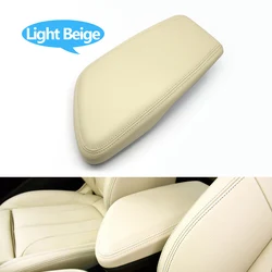 Luxury Leather Console Storage Armrest Case (LHD Light Beige)