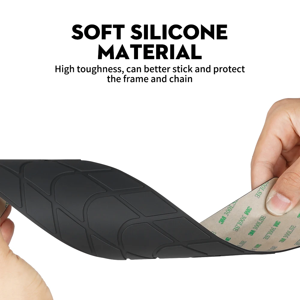 TOSEEK 자전거 체인 스티커, 스크래치 프로텍터, MTB 도로 자전거, 미끄럼 방지 스티커, 보호 프레임