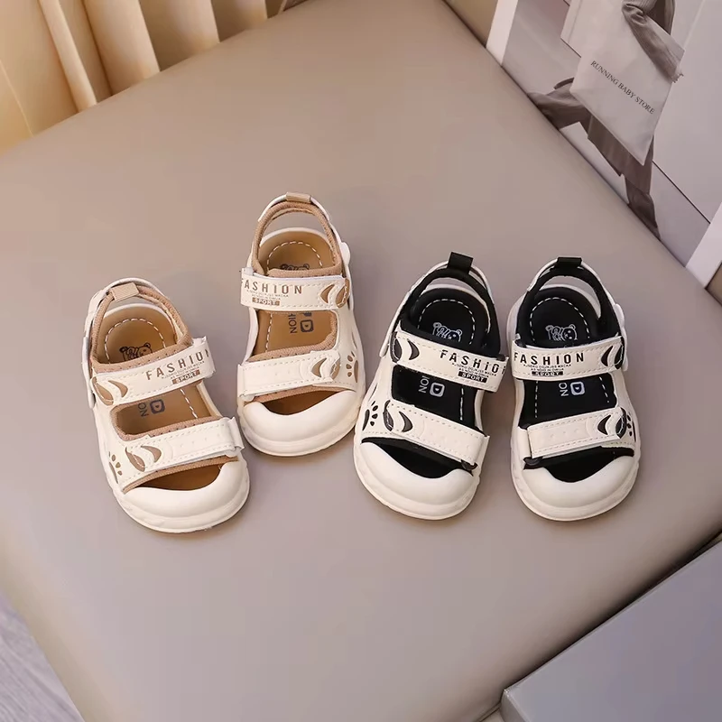 Summer Baby Sandals for Girls Boys Soft Bottom PU Leather Children Shoes Fashion Little Kids Beach Sandals Toddler Shoes