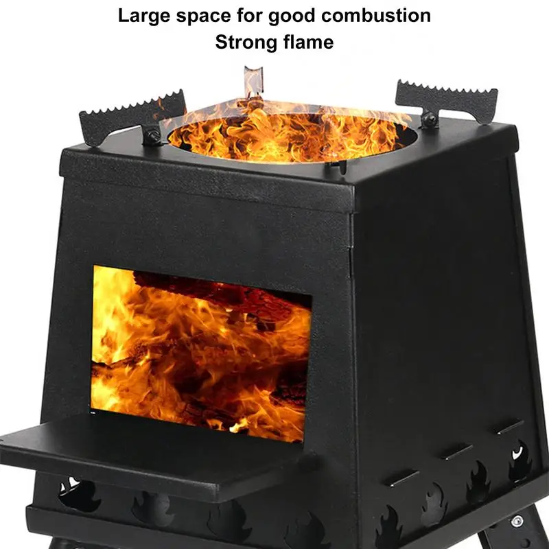 Camping Stove Portable Foldable Wood Burning Stove for Shelter - AliExpress
