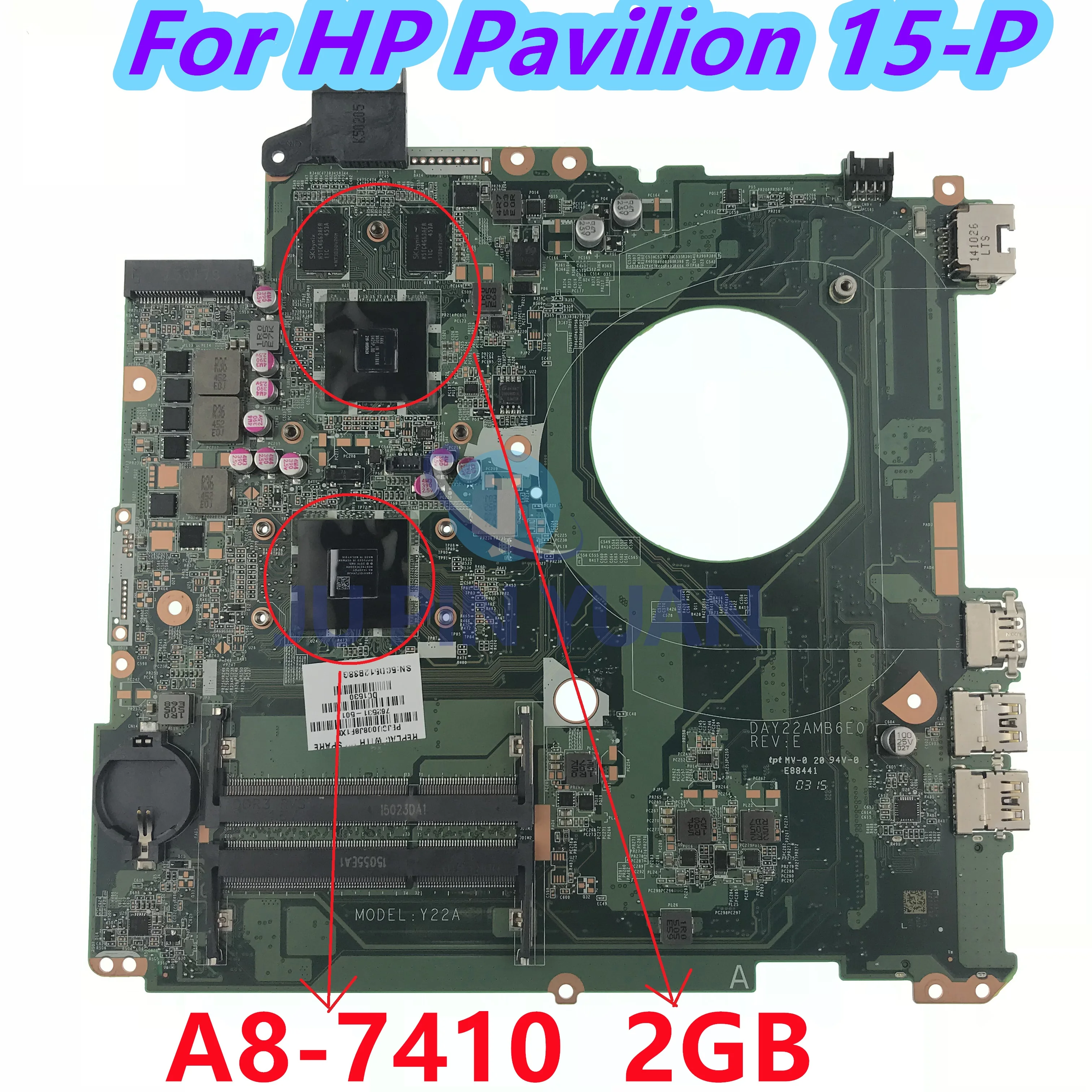 

762531-001 766715-501 DAY23AMB6F0 Mainboard For HP Pavilion 15Z-P 15-P Laptop Motherboard Fully Tested
