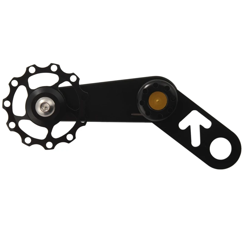 

Folding Bike Chain Tensioner Lightweight Bicycle Guide Wheel Single Speed Rear Derailleur Chain Tensioner with Sprocket