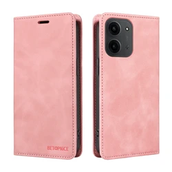 RFID Blocking Leather Wallet Cover - OPPO A1 5G (PK)