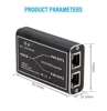 Gigabit POE Extender 2 Port 100/1000M Network Switch Repeater 30W IEEE802.3af/at Plug&Play for PoE Switch NVR IP Camera 6