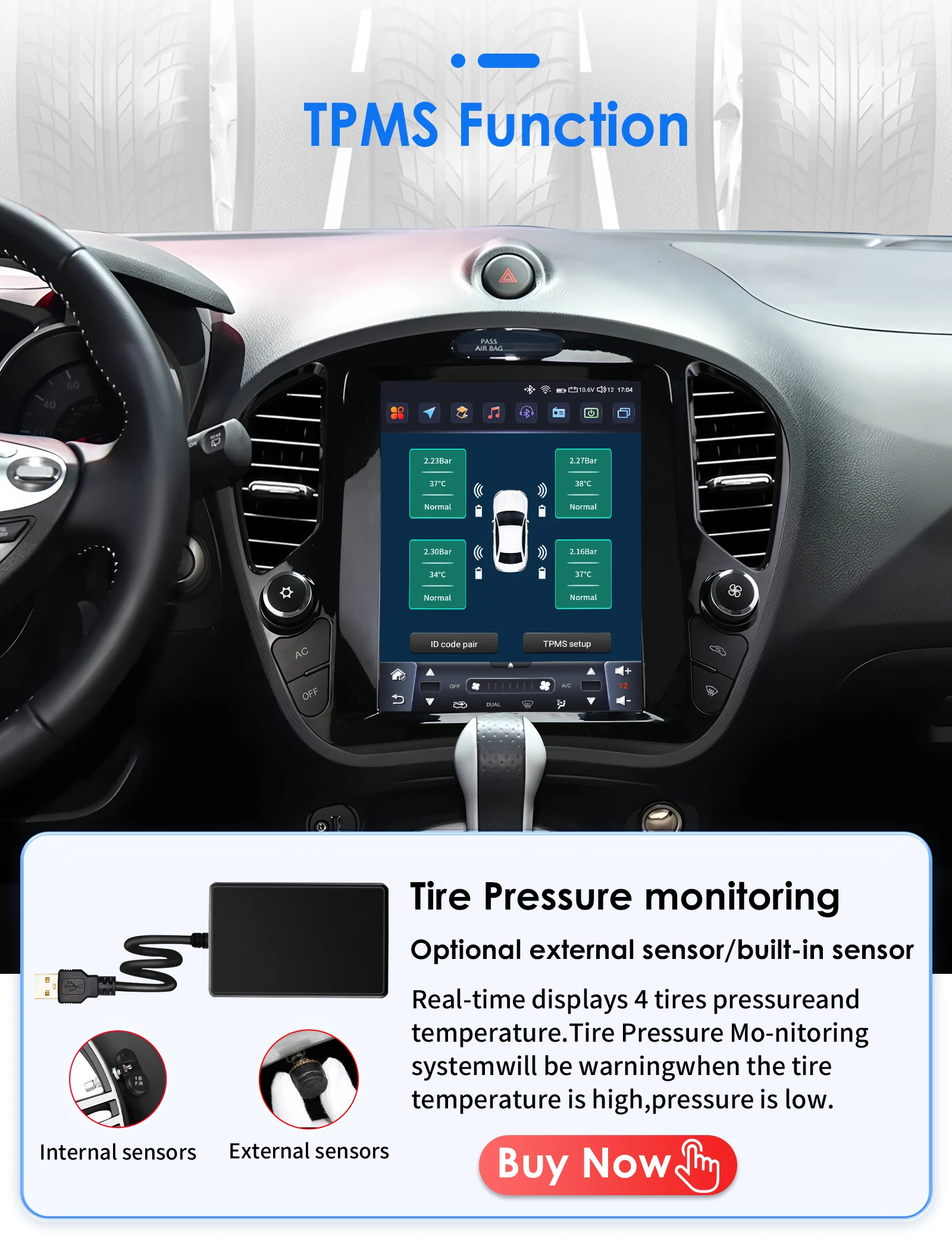 Hizpo Auto Intelligente Bildschirm für Nissan Juke 2011-2018 Infiniti ESQ CarPlay Android Auto Radio GPS RDS Multimedia Player stereo – Detail 24