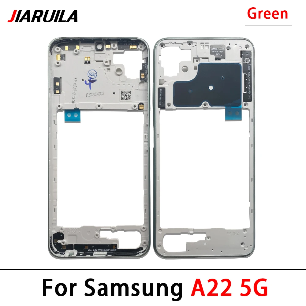 10Pcs，Middle Frame For Samsung A22 5G A226B A22 4G A225F