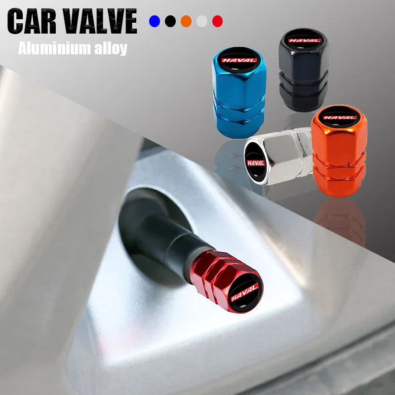 5 Colour Aluminium Alloy Car Tyre Stem Air Valve Caps for Haval Jolion