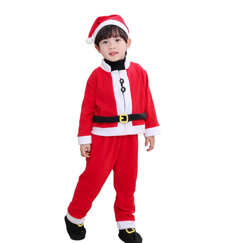 thumbnail image 1 of Disfraz de Papá Noel para niños, mismo estilo, rojo, clásico, Navidad, niños y niñas, 1 of 4