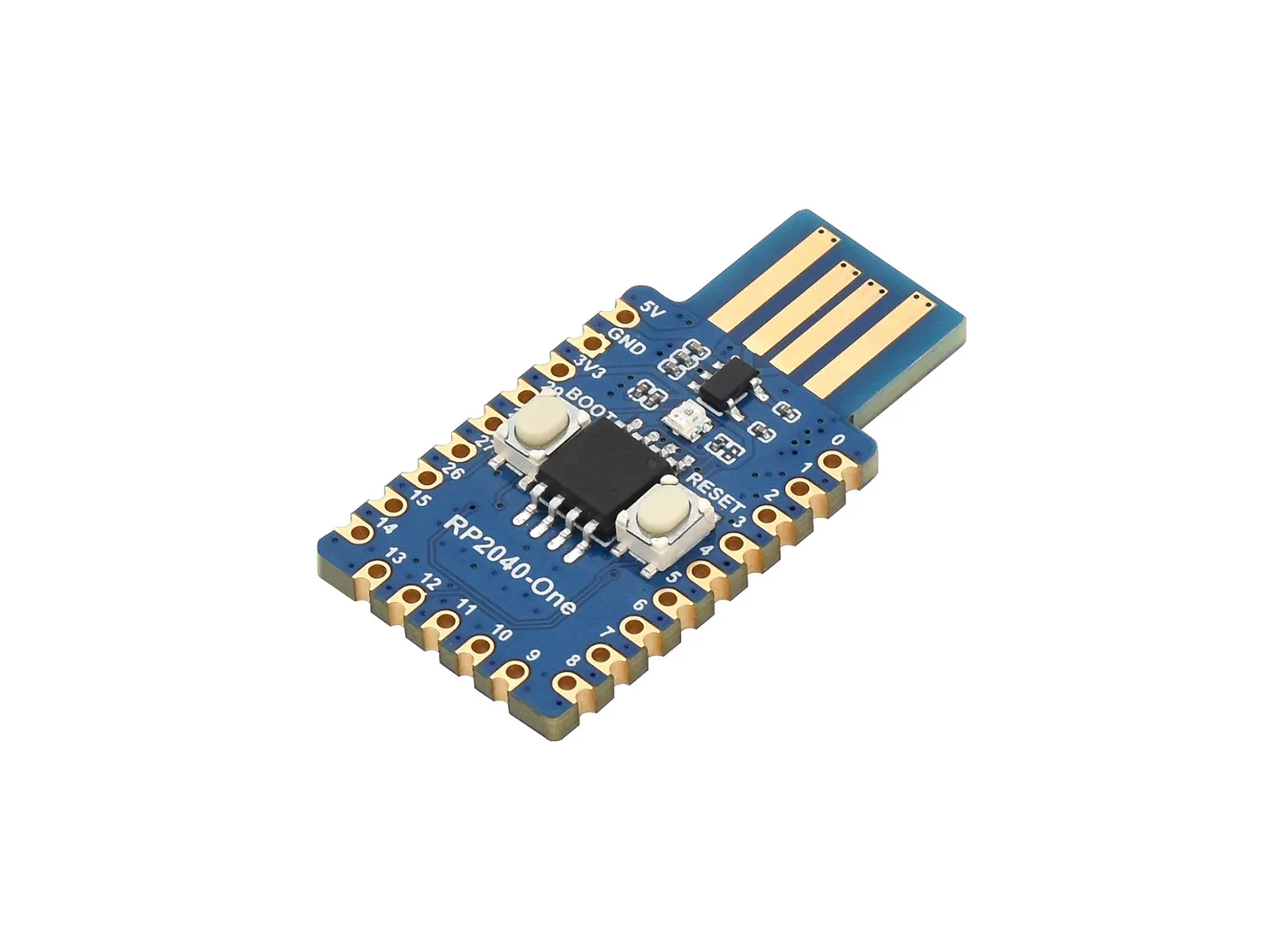 Waveshare RP2040-One,    4MB ÷ MCU , RP2040, SMD  ǰ 