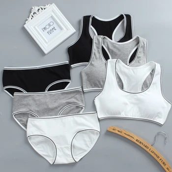 Girls Cotton Training Bra & Panties Set 1