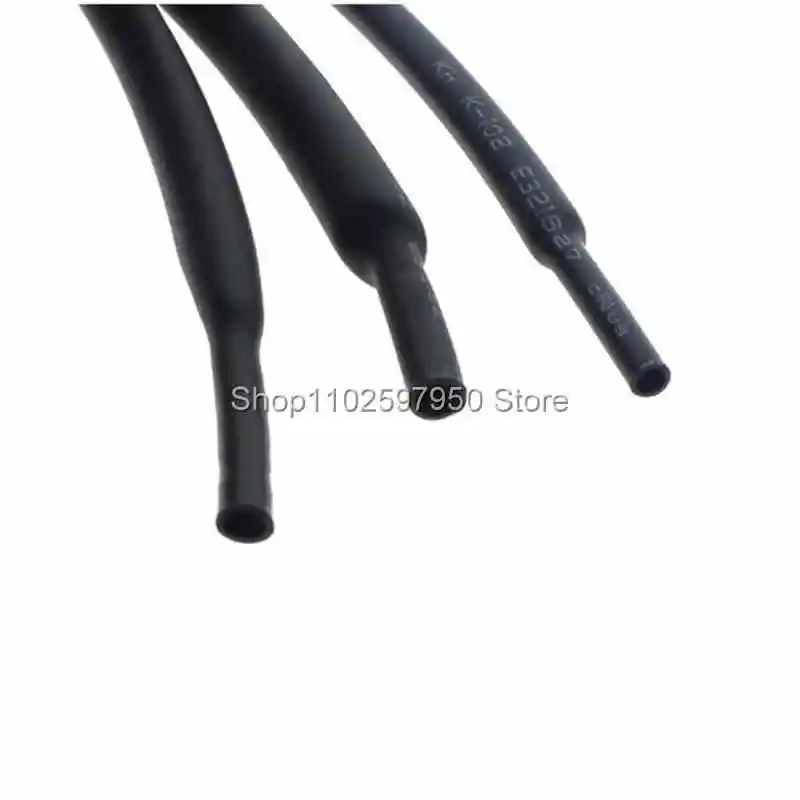 Heat Shrink Tubing 5 METER 2:1 BLACK 1mm 1.5mm 2mm 2.5mm 3mm 3.5mm 4mm 5mm 6mm 8mm 10mm