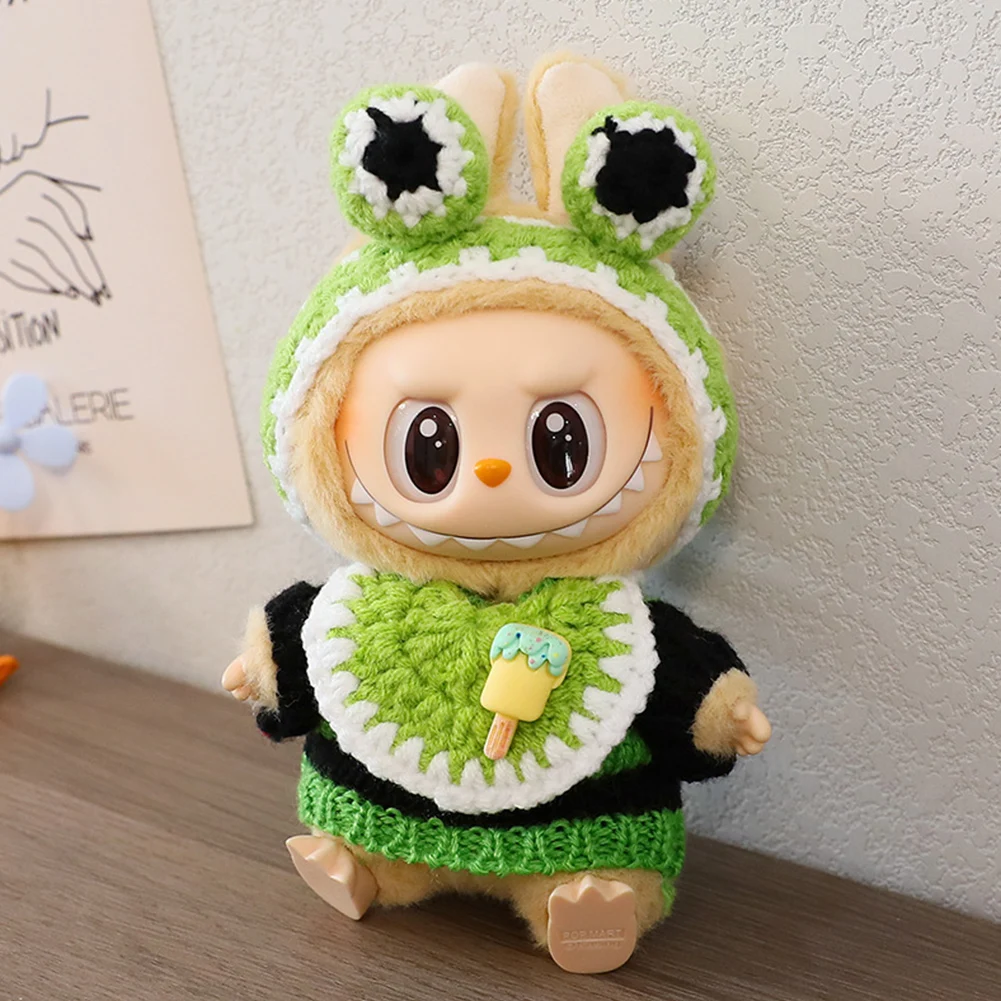 17cm Labubu Clothes v2 Designer Party Clothes Pendant Doll Labubu Doll Luxury Designer Accessories Idol Outfit