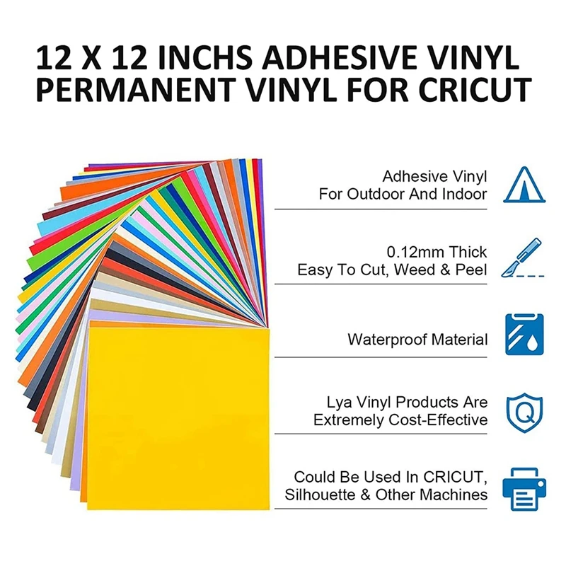 Permanent Vinyl 65 Matte Permanent Adhesive Vinyl Sheets & 10Transfer Paper  For Home Decoration,Mug, Cup, Windows - AliExpress