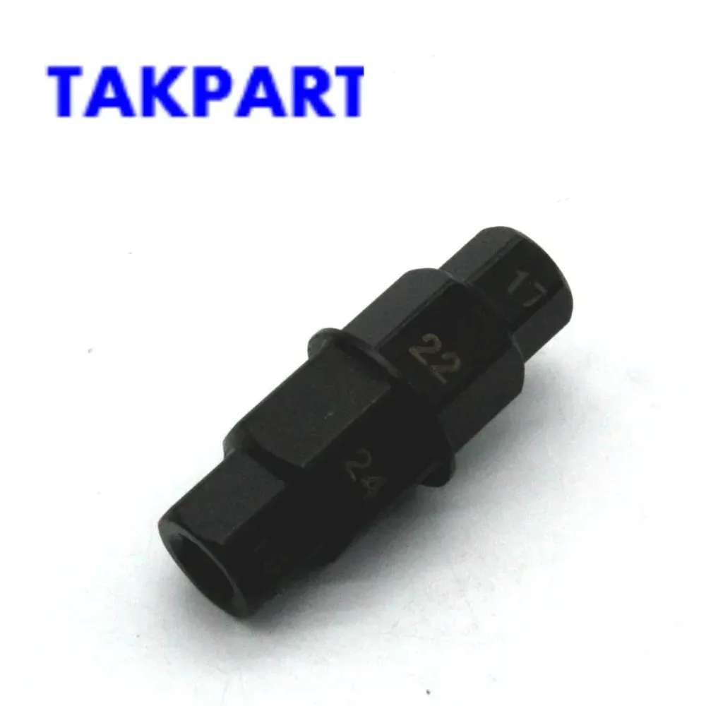 

TAKPART Car Motorcycle Hex Key Spindle Wrench Tool for Motorbike Wheels 17mm 19mm 22mm 24mm