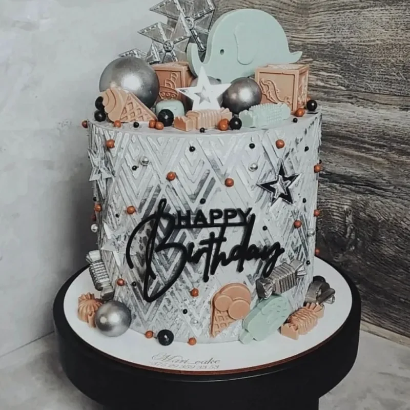 Wincredulous 2 decorazioni per cupcake incrociate, in acrilico dorato a specchio God Bless Christening, decorazioni per torte di compleanno, baby