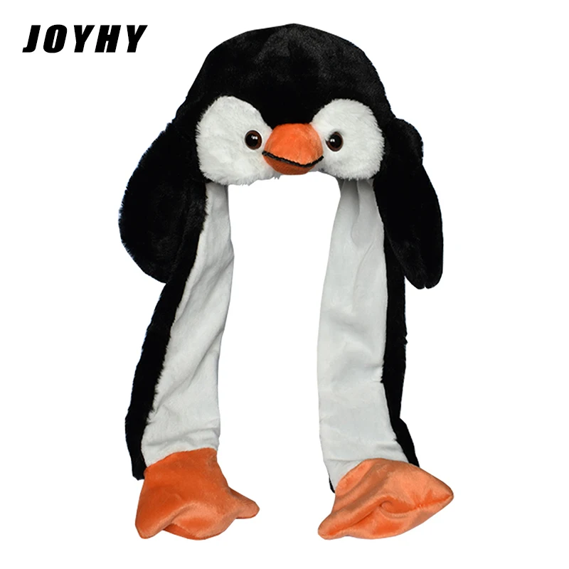 

Мягкая Плюшевая шапка JOYHY в виде пингвина с лапками для взрослых, подростков, детей, мальчиков и девочек, женский костюм