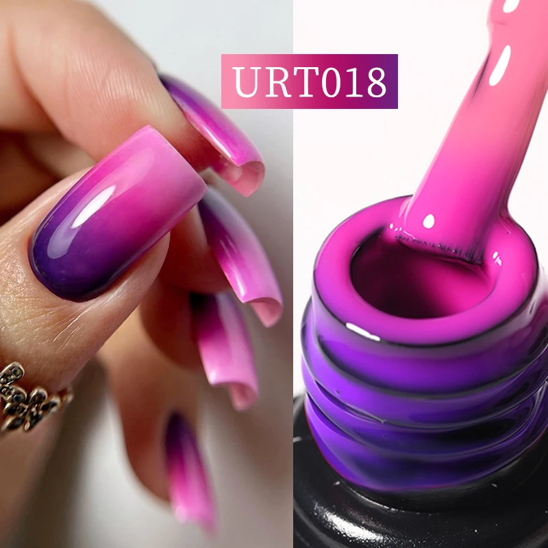 UR SUGAR Thermal Ultra-thin Nail Gel Polish 3 Layers Temperature Changing Gel Varnish Soak Off UV Led Nail Art Manicures