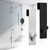 Stainless Steel Over Glass Door Shower Door Back Shower Towel Rack S-Shape Bathroom Bathrobe Hanger Holder Hooks 2
