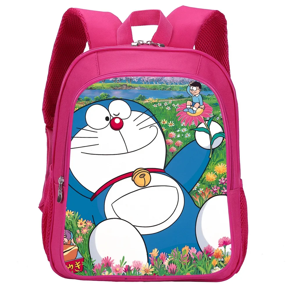 

Doraemon, школьный ранец для детского сада, рюкзак для учеников начальной и средней школы, 13 дюймов, для девочек, Розовый Повседневный Рюкзак