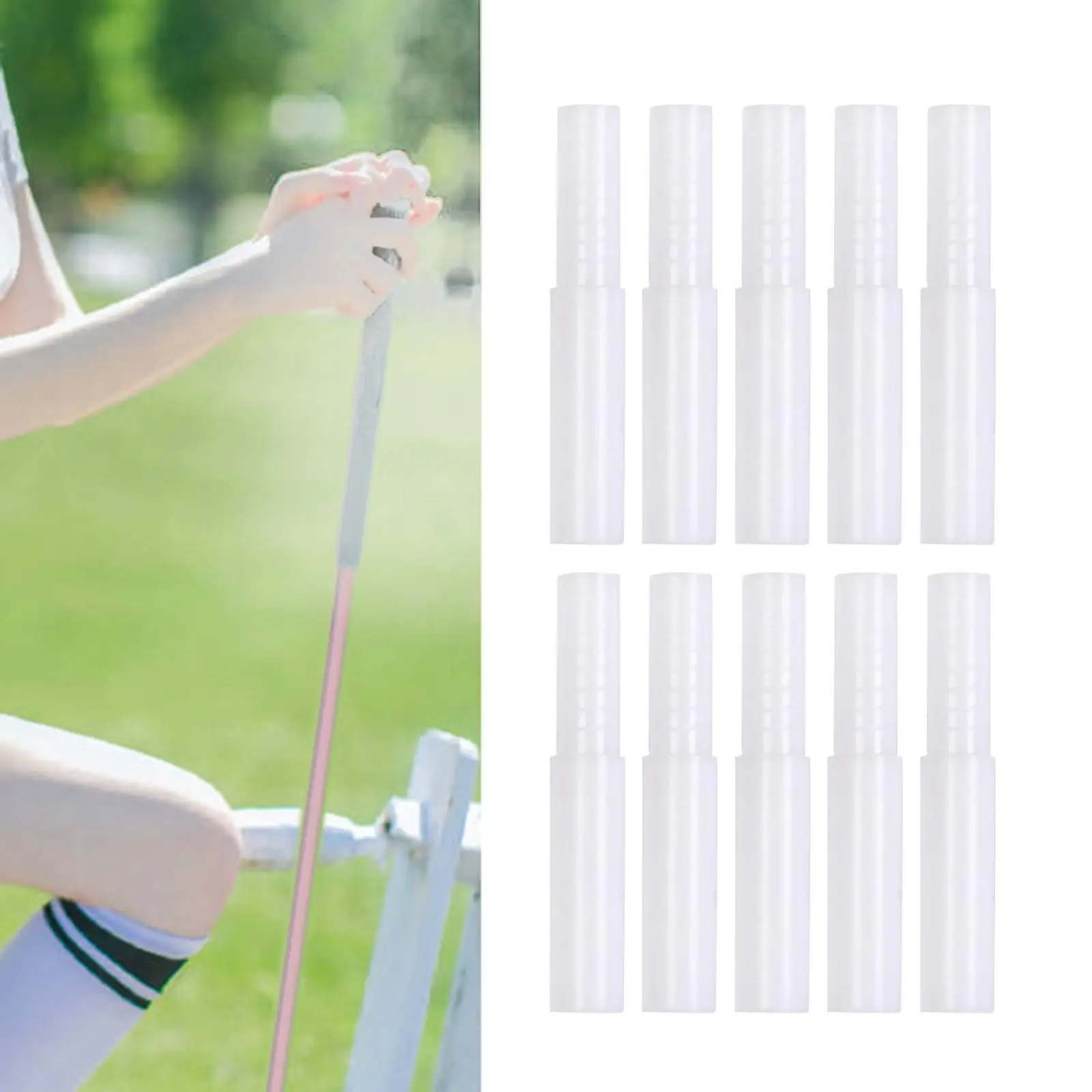Pack of 10 golf club shaft extensions. Golf club shaft extensions for 2