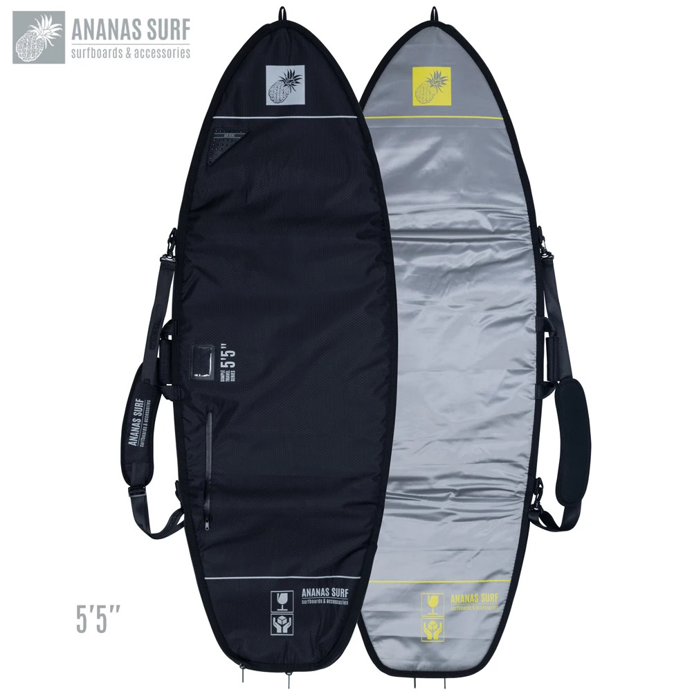 Ananas Surf 5ft.5 in. Airvent Surfboard Shortboard Bag Protect Cover Travel Boardbag 5'5"(165cm)
