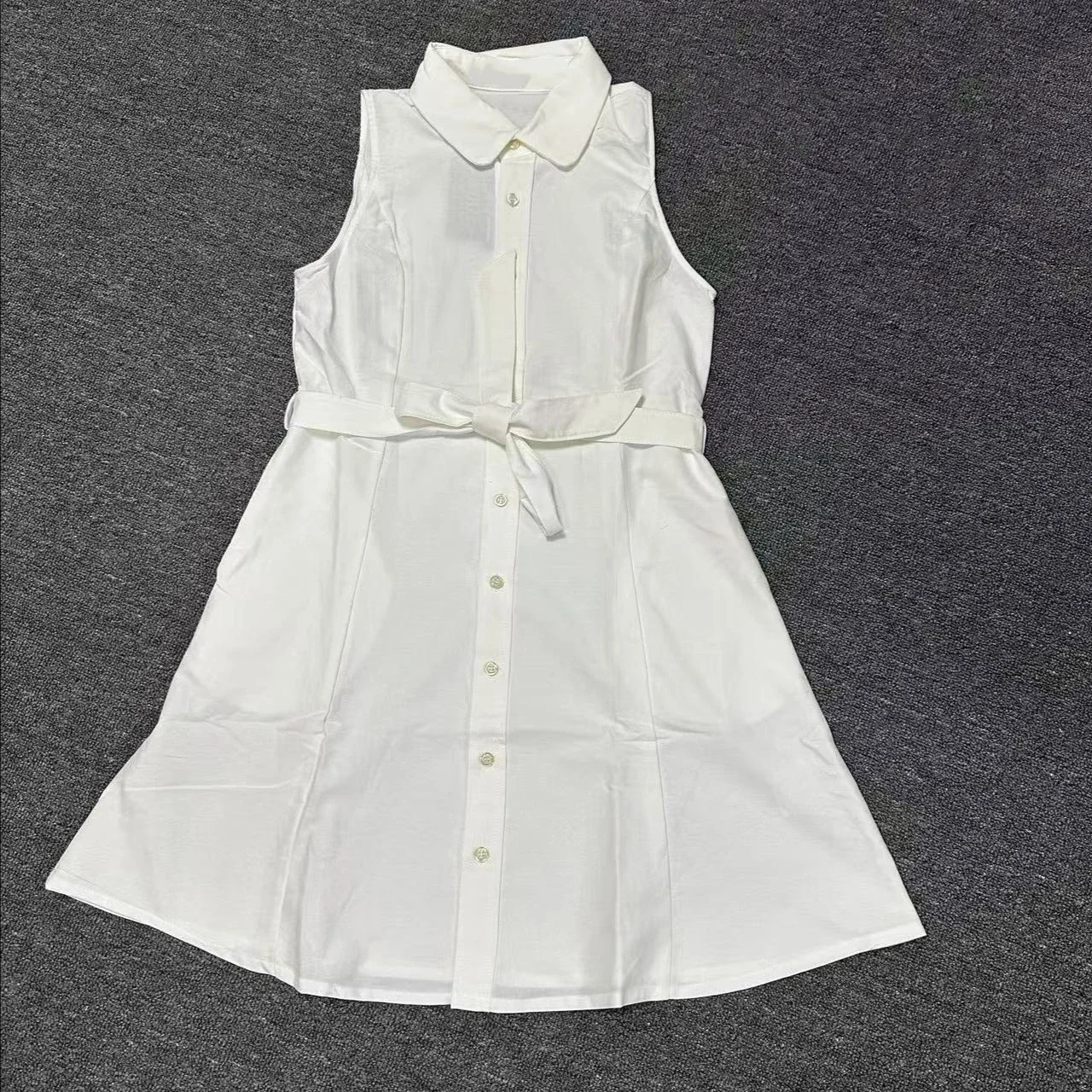 Abiti casual da donna, abito polo, eleganti abiti da festa, stile old money, abito polo senza maniche con ricami per donna - immagine 4