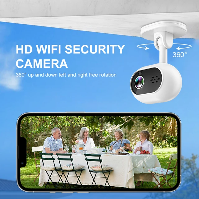 1080P Security Monitoring Camera Motion Detection WiFi Wireless Camera 2-Way Audio Night Vision for Baby Elderly Pet Monitor 1