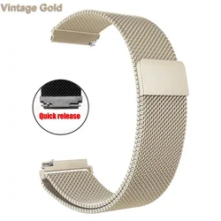 Magnetic Loop Metal Bracelet Watchband - Garmin 265 255 Music (Vintage)