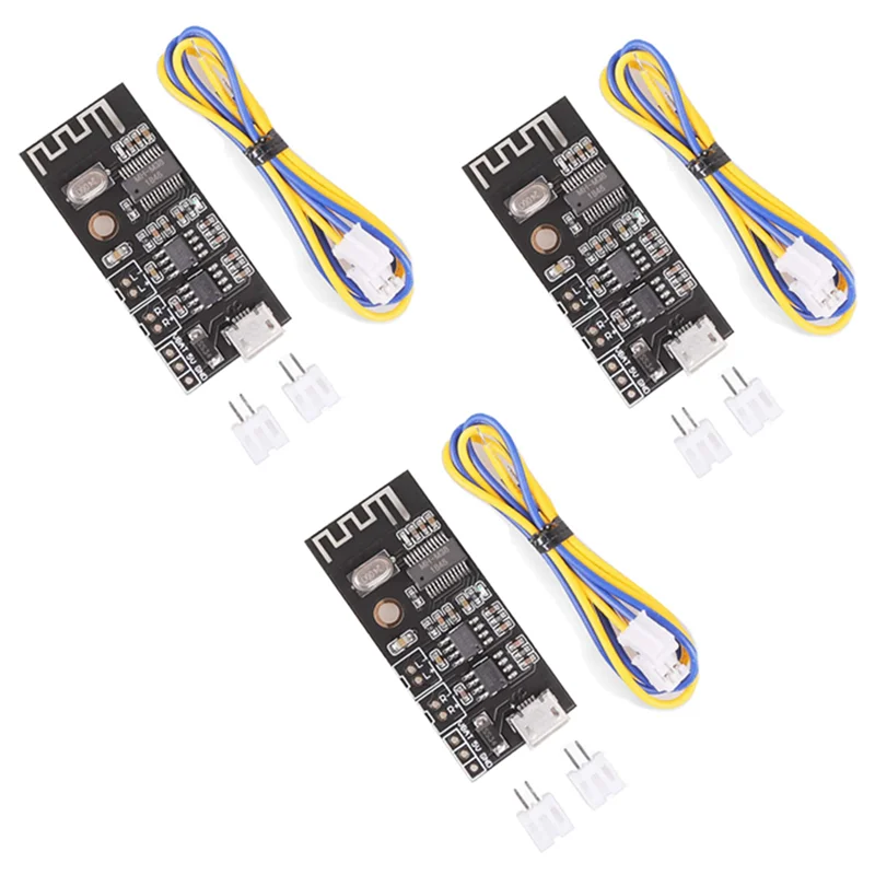 

3X Bluetooth Amplifier Board, 5W +5W Output Power, DC 3.7V-4.2V/5V Mini Bluetooth Speaker Board