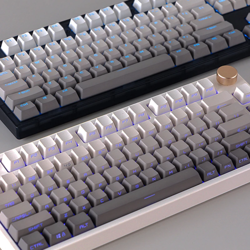 

OEM Profile Backlit Keycap Gray Gradient OEM keycaps PBT Side/Top Print Gradien Mechanical keyboard Keycap For MX Switches