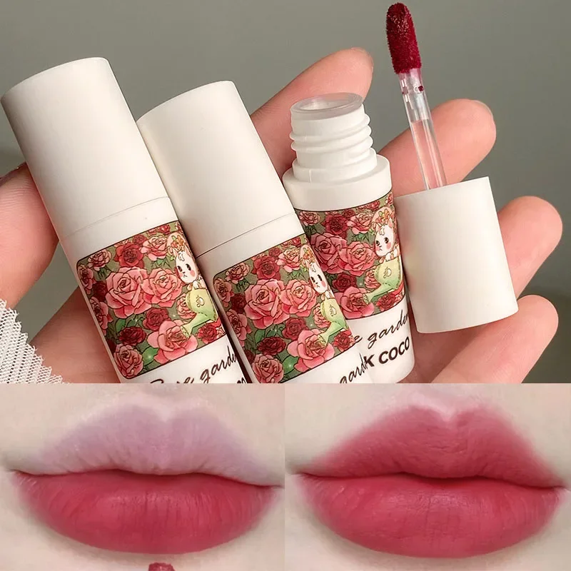 Silky Smooth Lip Mud Lip Gloss Matte Mousse Rossetto Liquido Idratante Peach Pink Long Lasting Sexy Lip Tint Makeup Cosmetics