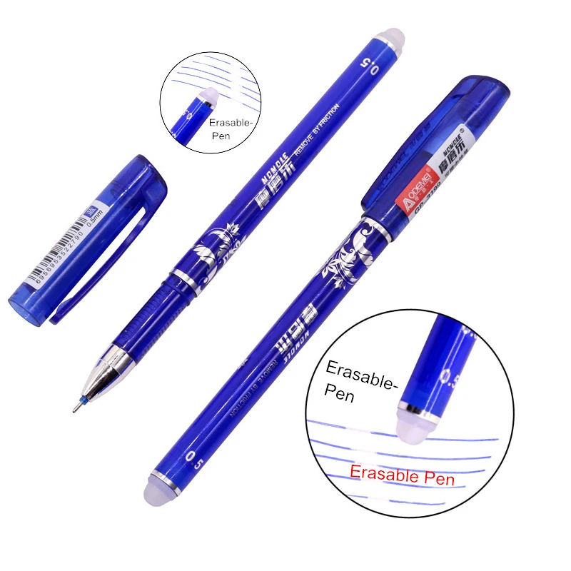 Erasable Pen Black Blue 12pcs Erasable Pen 0 5mm Erasable Pen 0 5mm