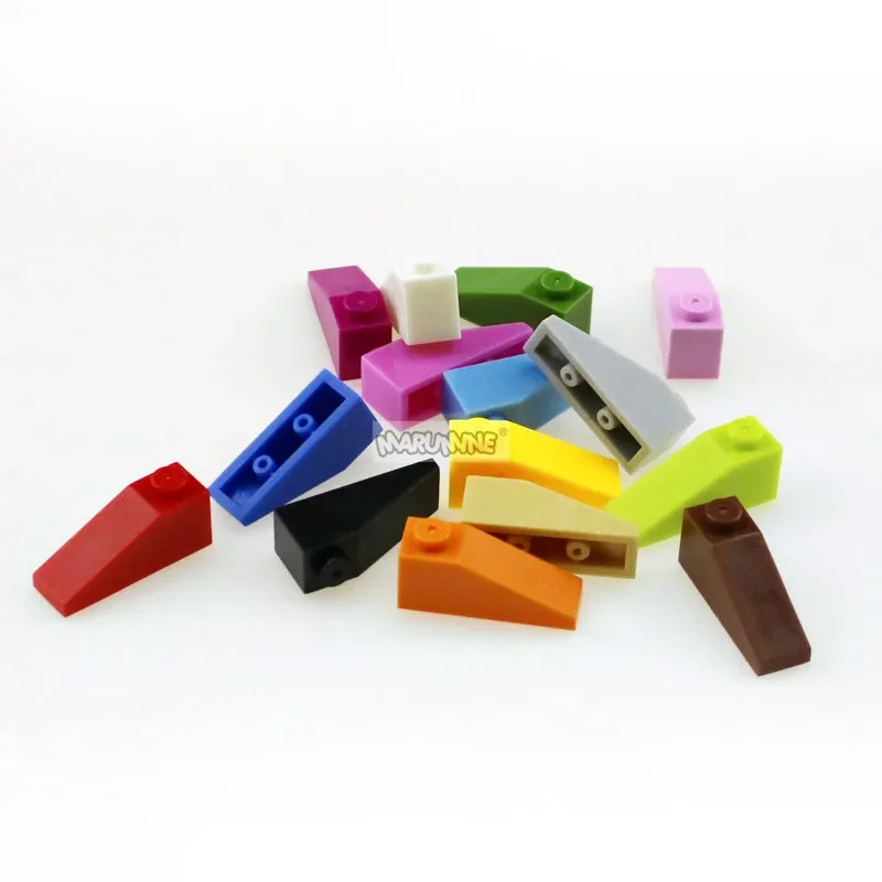 Marumine 50PCS 1x3 Slope Inverted MOC Bricks Compatible with 4286 Classic Building Blocks DIY Construction House Roof Parts 5