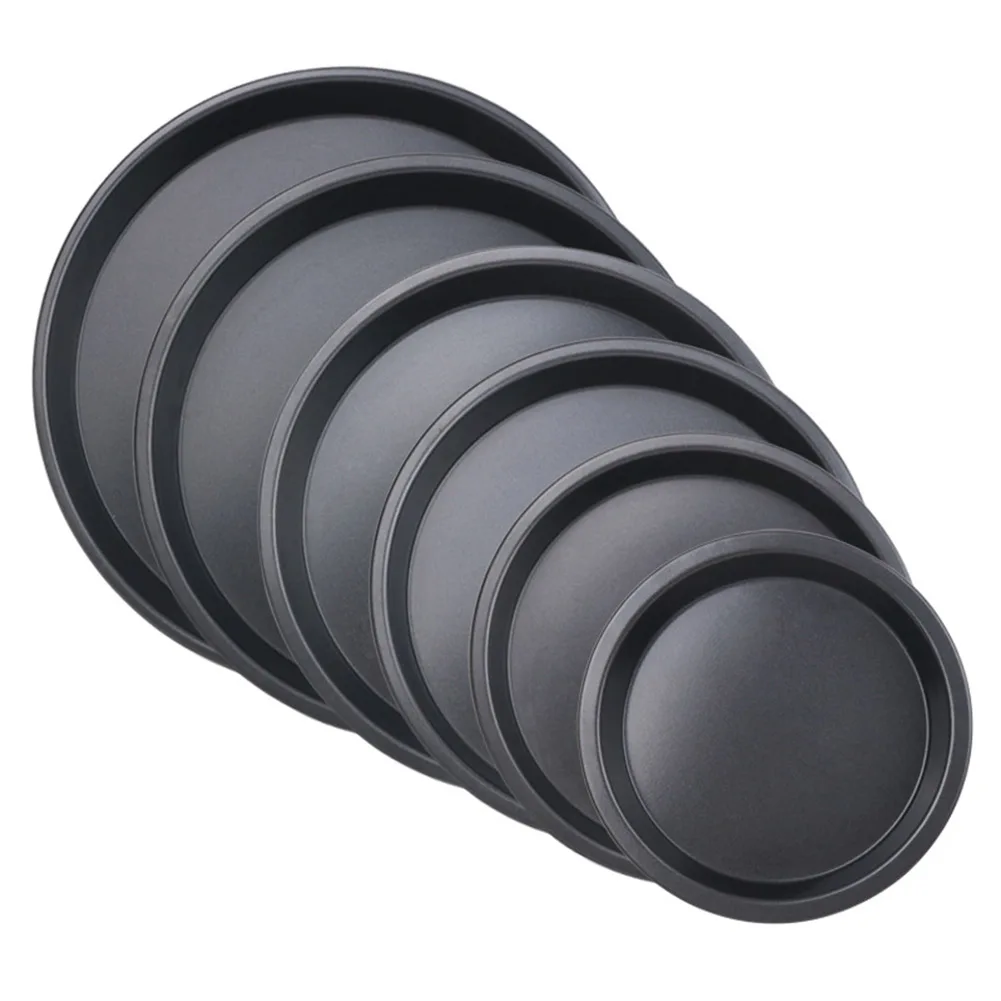 

5-10 Inch Non-Stick Pizza Trays Steel Baking Tool Pizza Pan Bacon Meat Fish Chicken Oven Tool Bakeware Kitchen Tools