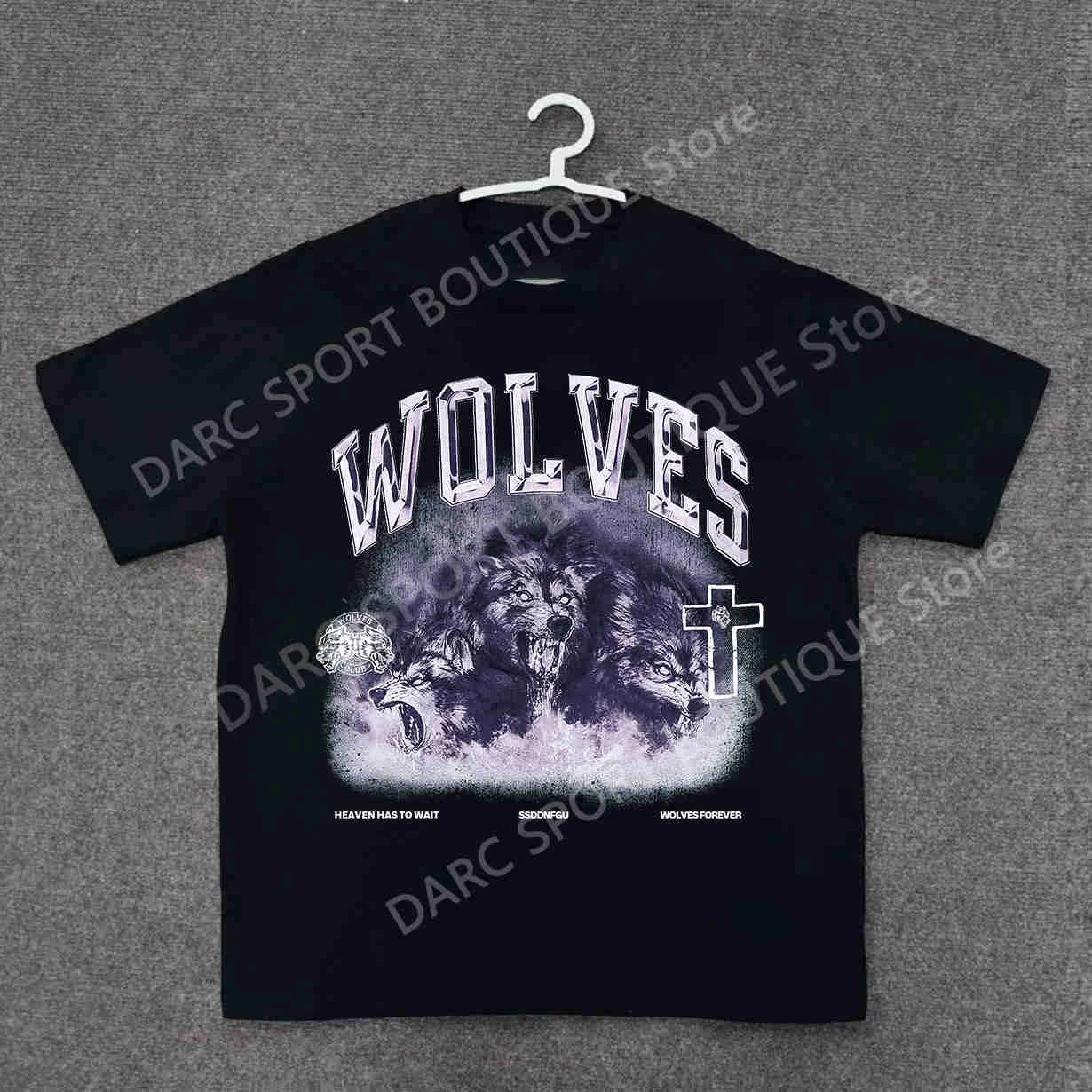 

Darc Wolves Sport Oversized Sports T-shirts Gym Bodybuilding Fitness Men Clothing Workout Basketball Crossfit Darcs Sportswear