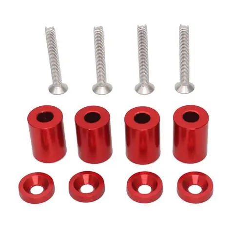 Universal Racing Aluminum 1" Billet Hood Vent Spacer Riser Kits 6mm Hole For All Turbo / Engine/Motor Swap