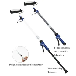 Telescopic Latex Paint Roller Brush Machine Latex Paint Wall Brushing Artifact Wall Paint Roller Tool