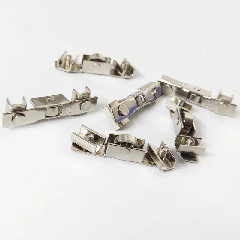 10pcs glass H-slot display cabinet sliding slot wheel with bearing counter upper, middle, and lower sliding door wheel