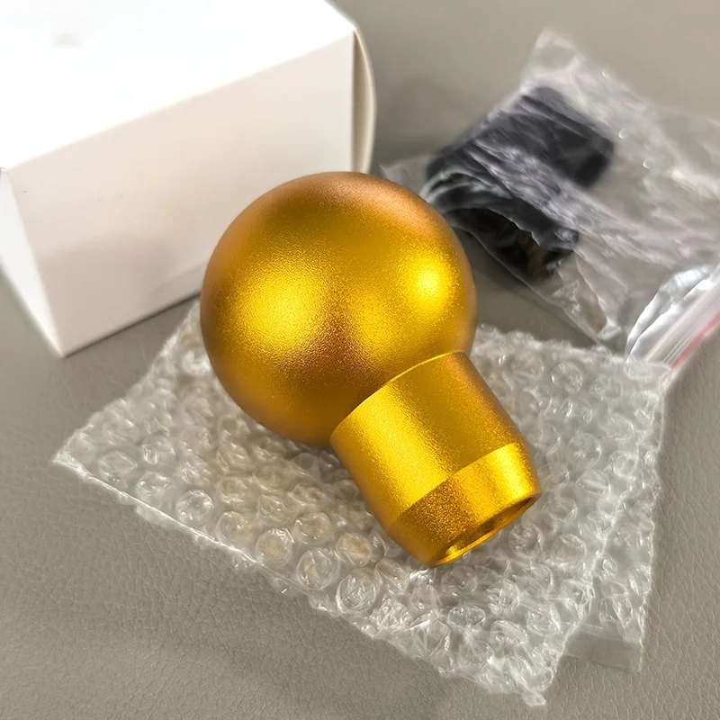Runder Kugelförmiger Schaltknauf Universeller Aluminium-Schaltknauf für Manuelle und Automatische Getriebe mit Adaptern – Detail 9